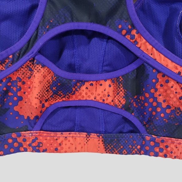 Athleta Double Dare Sports Bra Electro Splatter Print Size M - Picture 5 of 8